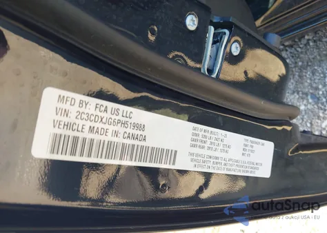 2023 Dodge Charger Sxt Awd из США, поврежденный, VIN 2C3CDXJG6PH519988